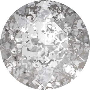 1028 & 1088 Swarovski Chaton & Round Stones, Crystal Silver Patina (001 SILPA)