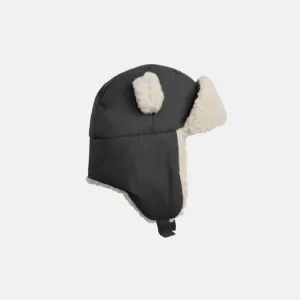 7AM Benji Sherpa Cub Hat with Ears - Smokey