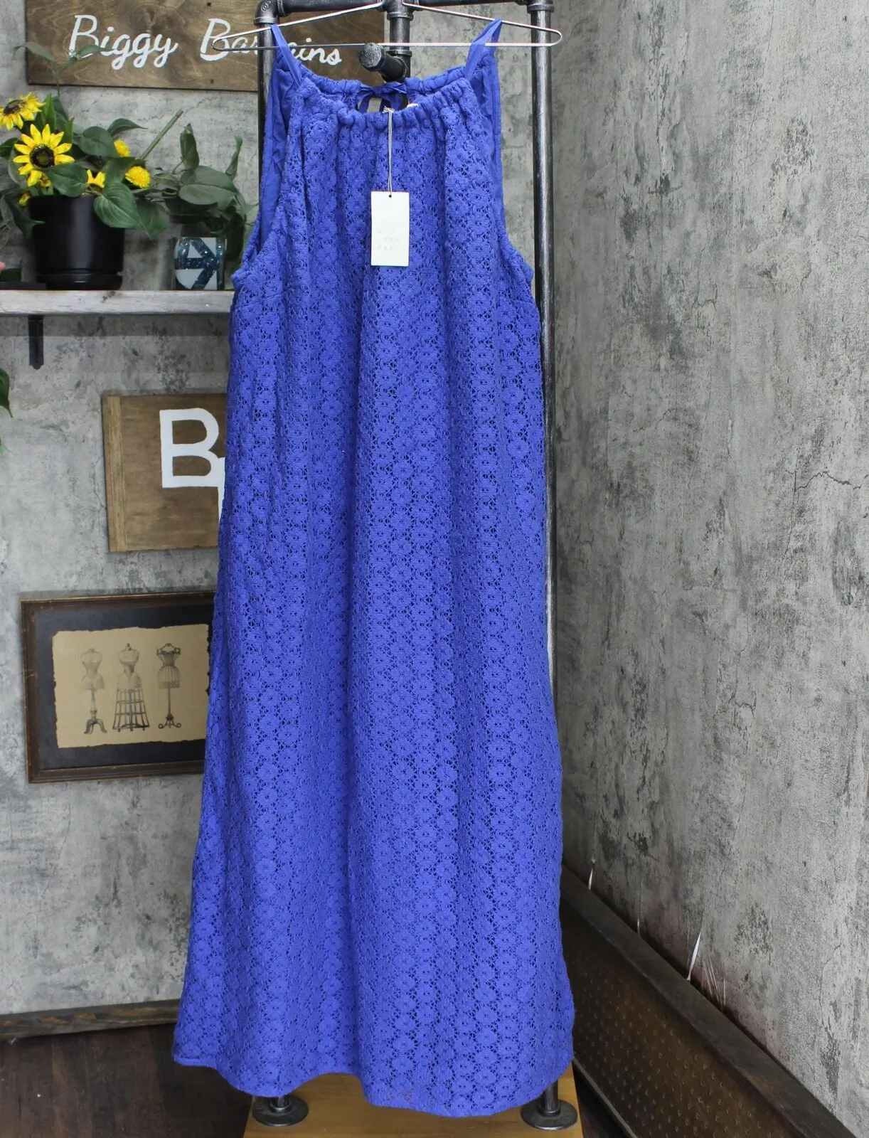 A New Day Women's Plus Size Sleeveless Crochet Dress