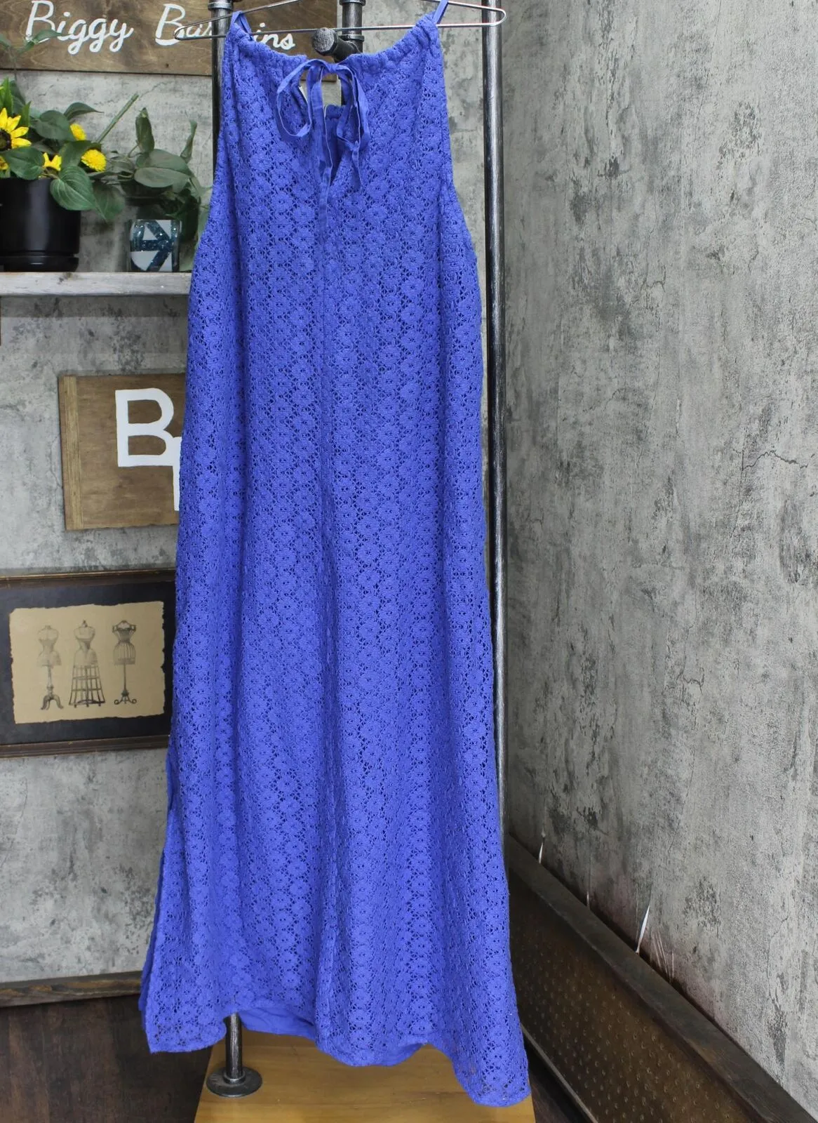 A New Day Women's Plus Size Sleeveless Crochet Dress