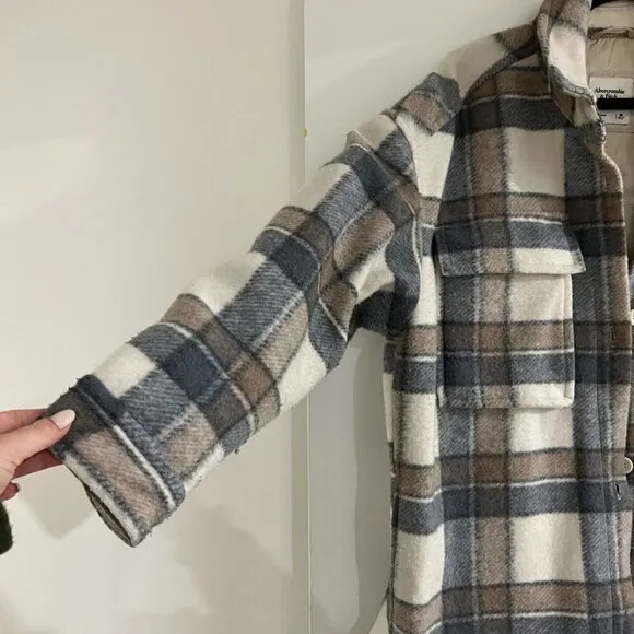 Abercrombie Wool Plaid Jacket 🧥