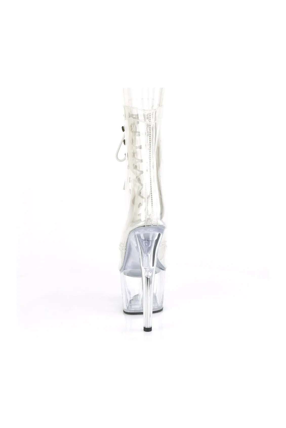 ADORE-1021C Exotic Ankle Boot | Clear Vinyl
