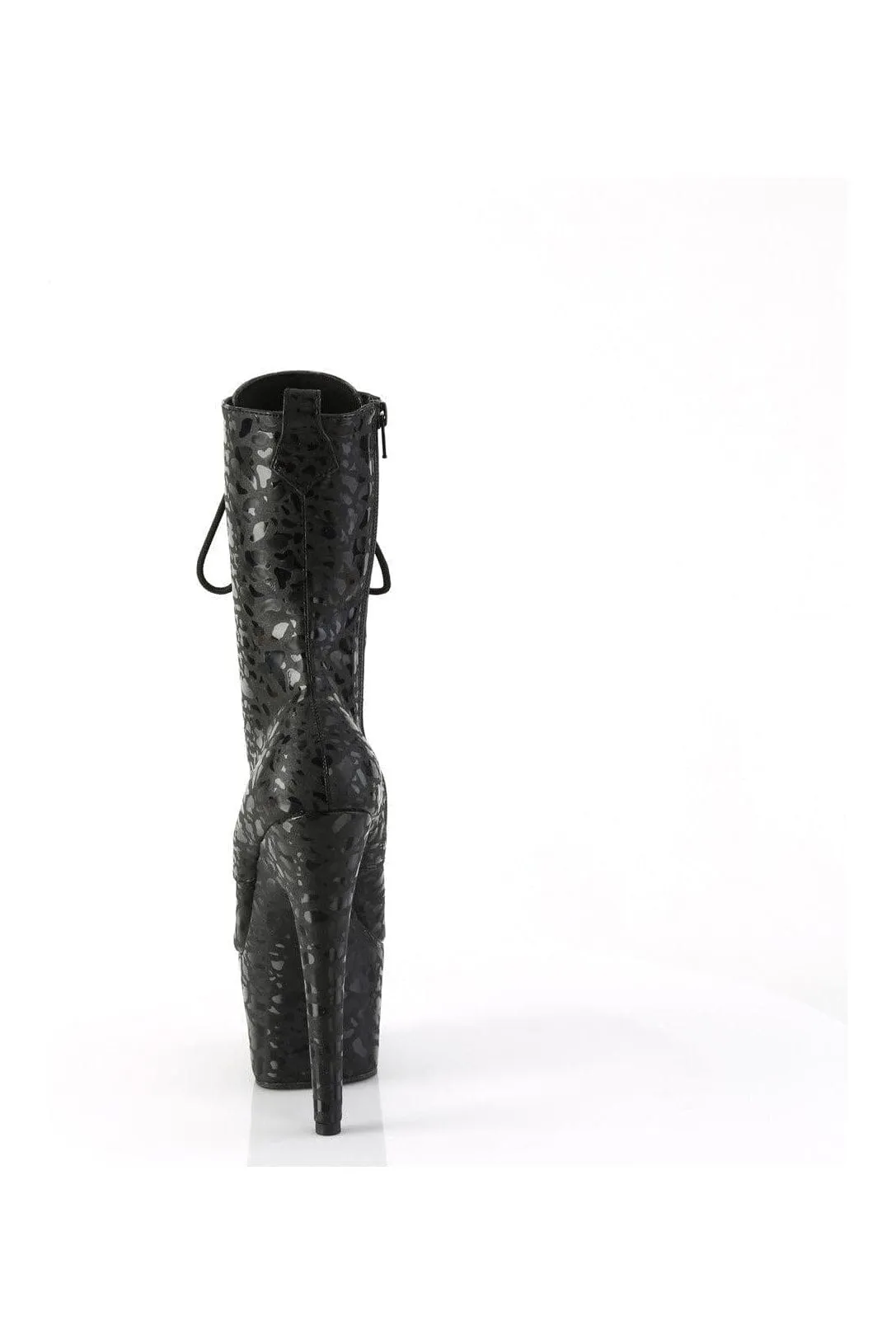 ADORE-1040LPH Black Faux Leather Ankle Boot