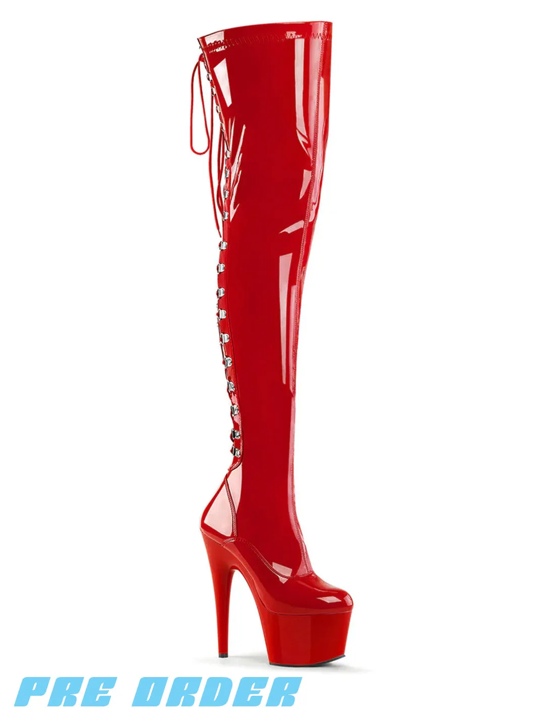 ADORE-3063 - RED STRETCH PATENT ✰ PRE ORDER ✰