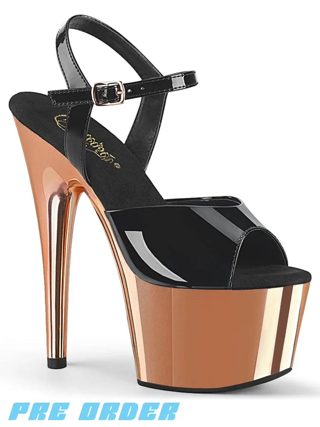 ADORE-709 - BLACK / ROSE GOLD CHROME ✰ PRE ORDER ✰