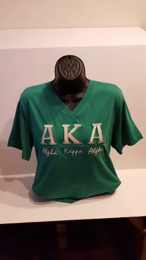 AKA (BOLD)V-NECK TEE (Green)