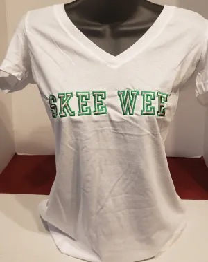 AKA (SKEE WEE)V-NECK TEE (White)