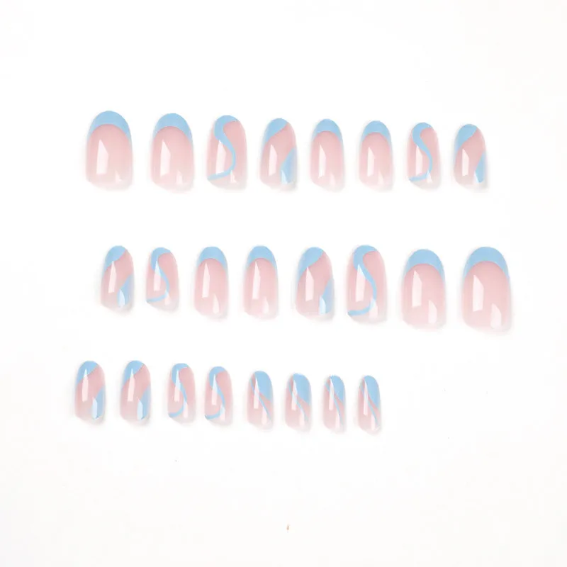 Almond light blue pop art