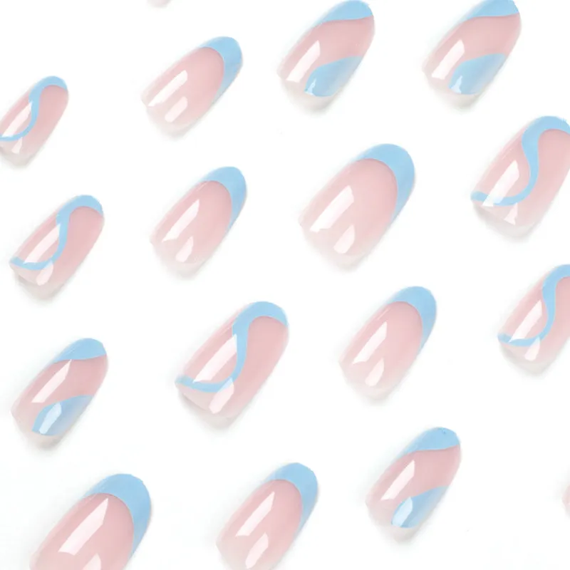 Almond light blue pop art