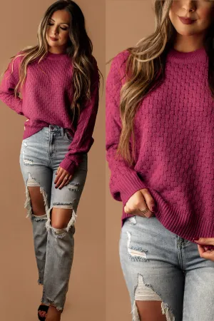 Always Be Mine Sweater (Electric Magenta)