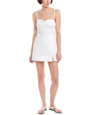 Amanda Uprichard Taylor Denim Skort Romper