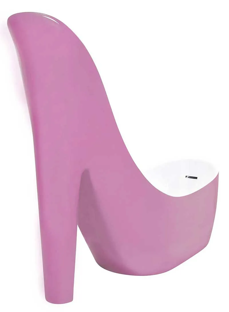 Anzzi Gala 80 in. One Piece Acrylic Freestanding Bathtub in Glossy Pink and White