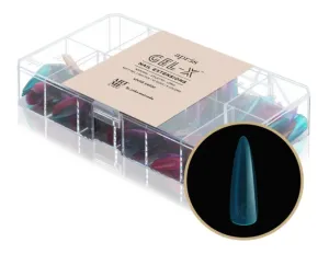 APRES GEL-X TIPS - VIVID COLOUR - NATURAL STILETTO LONG [500PCS]