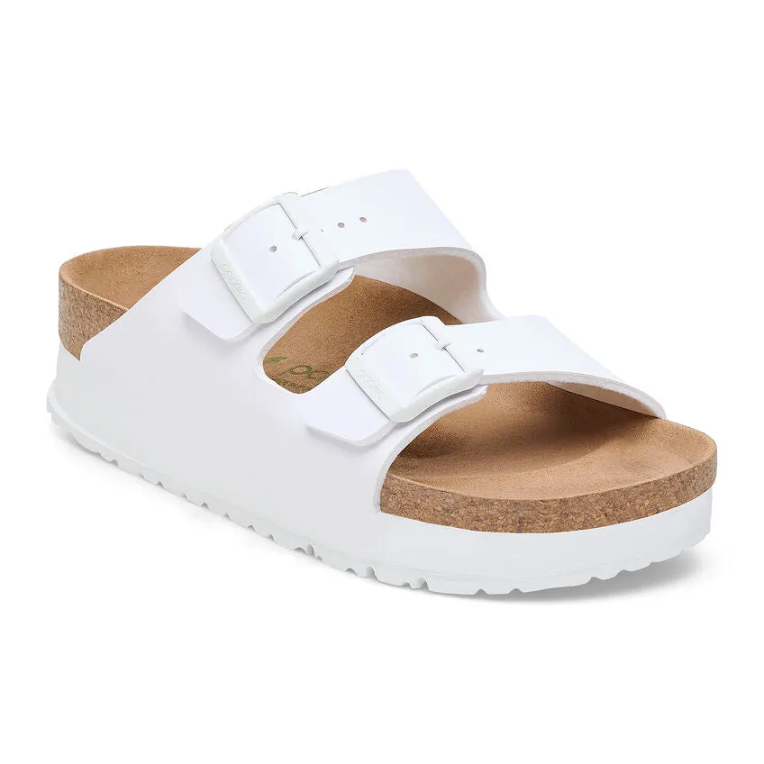 Arizona Platform Vegan - White Birko-Flor||Arizona plateforme végane - Birko-flor blanc