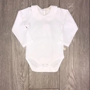 Baby Gi Baby White Pointed Collar Vest