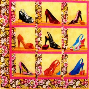 BJ Designs & Patterns High Steppin High Heels Applique Quilt Pattern