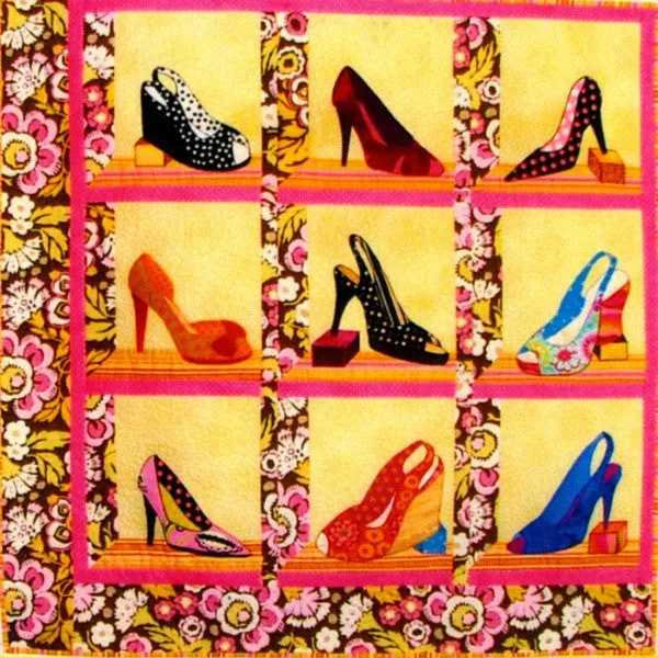 BJ Designs & Patterns High Steppin High Heels Applique Quilt Pattern