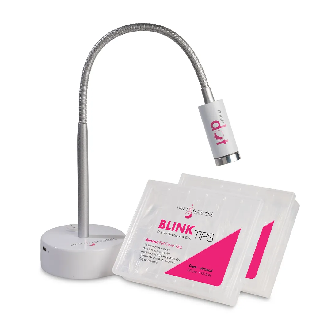 BlinkTips - Almond, 240 pcs Full-Cover Tips