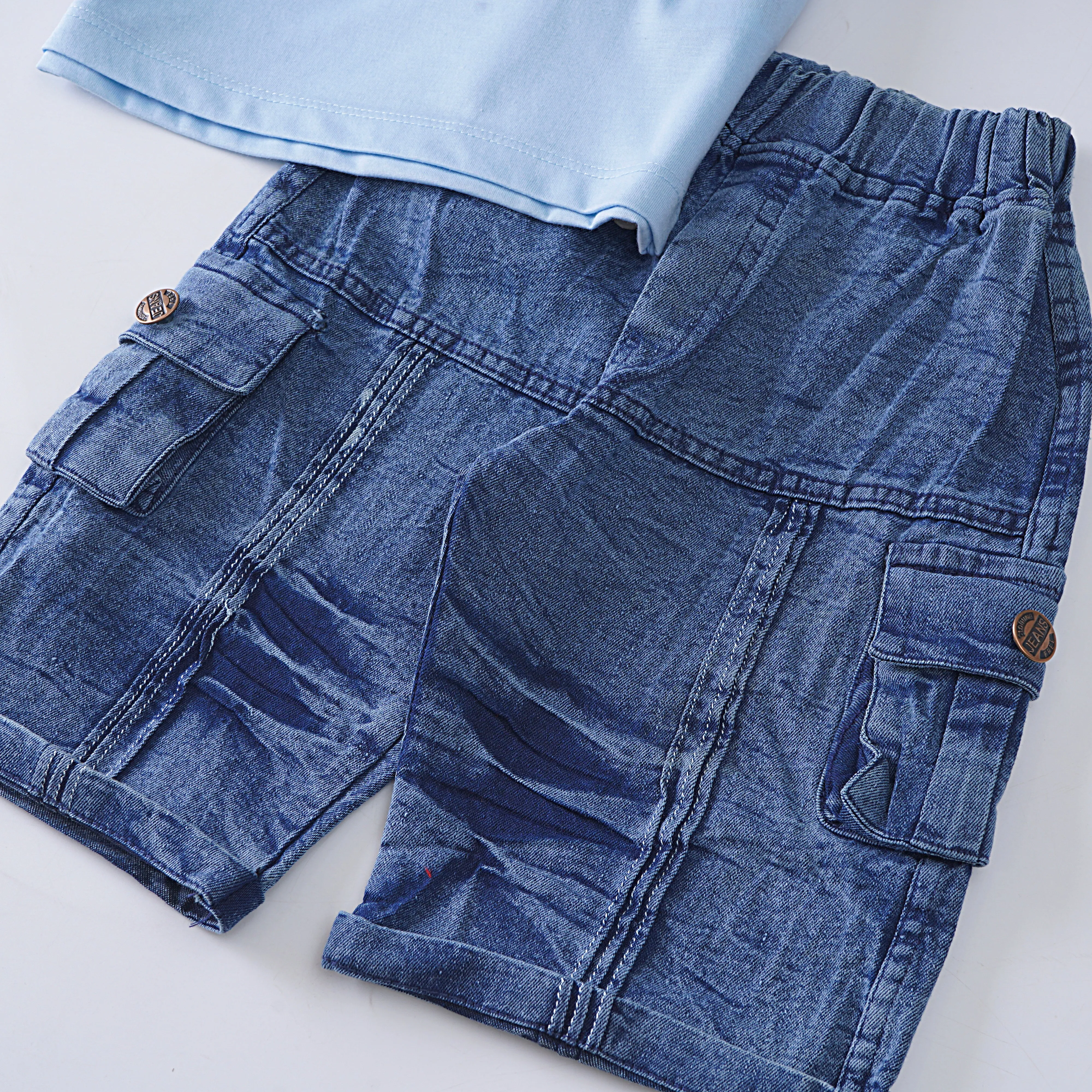 Boys Half Sleeves 2 Piece Suit (Waves)