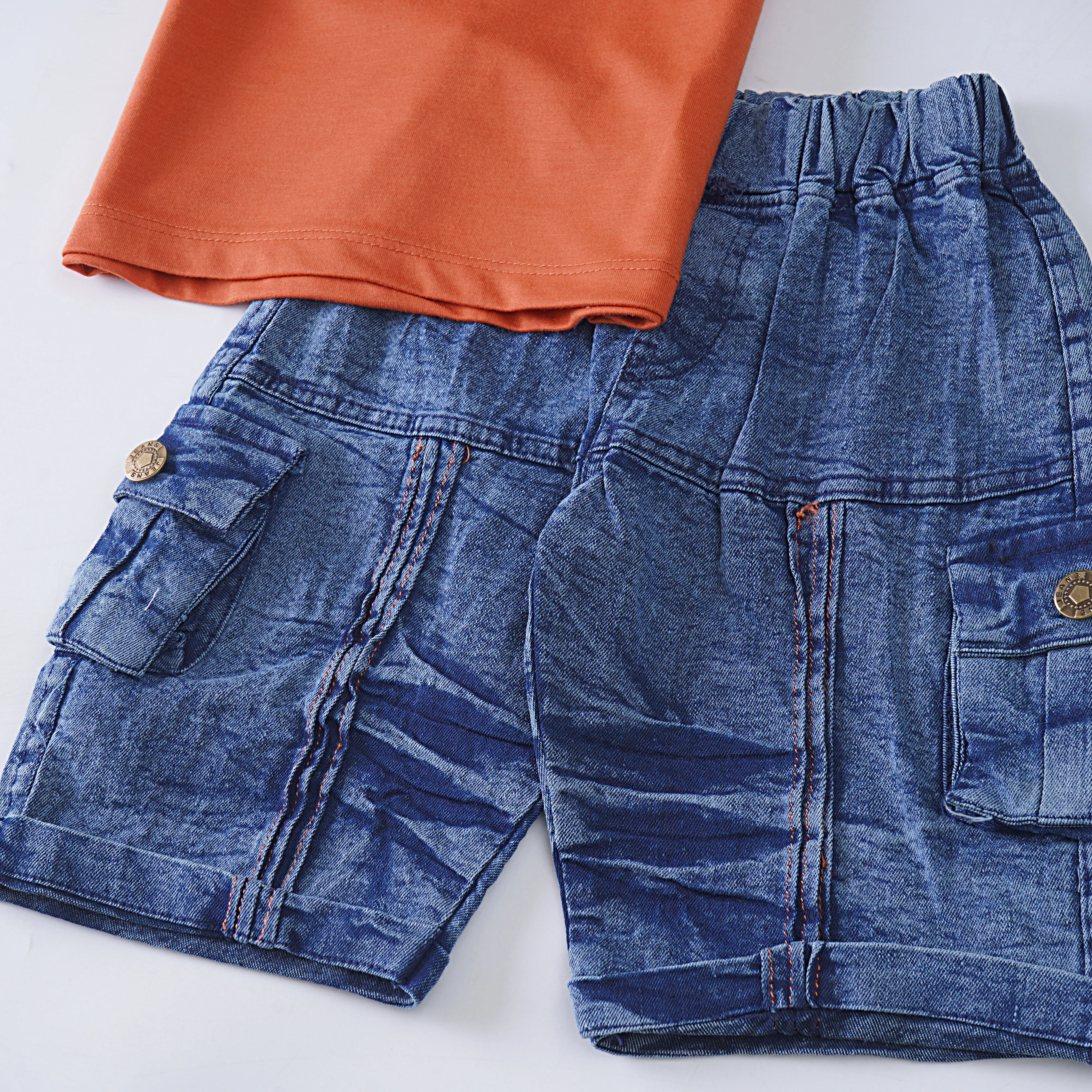 Boys Half Sleeves 2 Piece Suit (Waves)