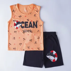 Boys Sando Suit (Ocean)