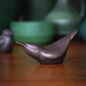 Bronze Nuthatch Sculpture