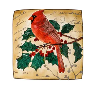 Cardinal Bird Bath Bowl, 16.5" Square