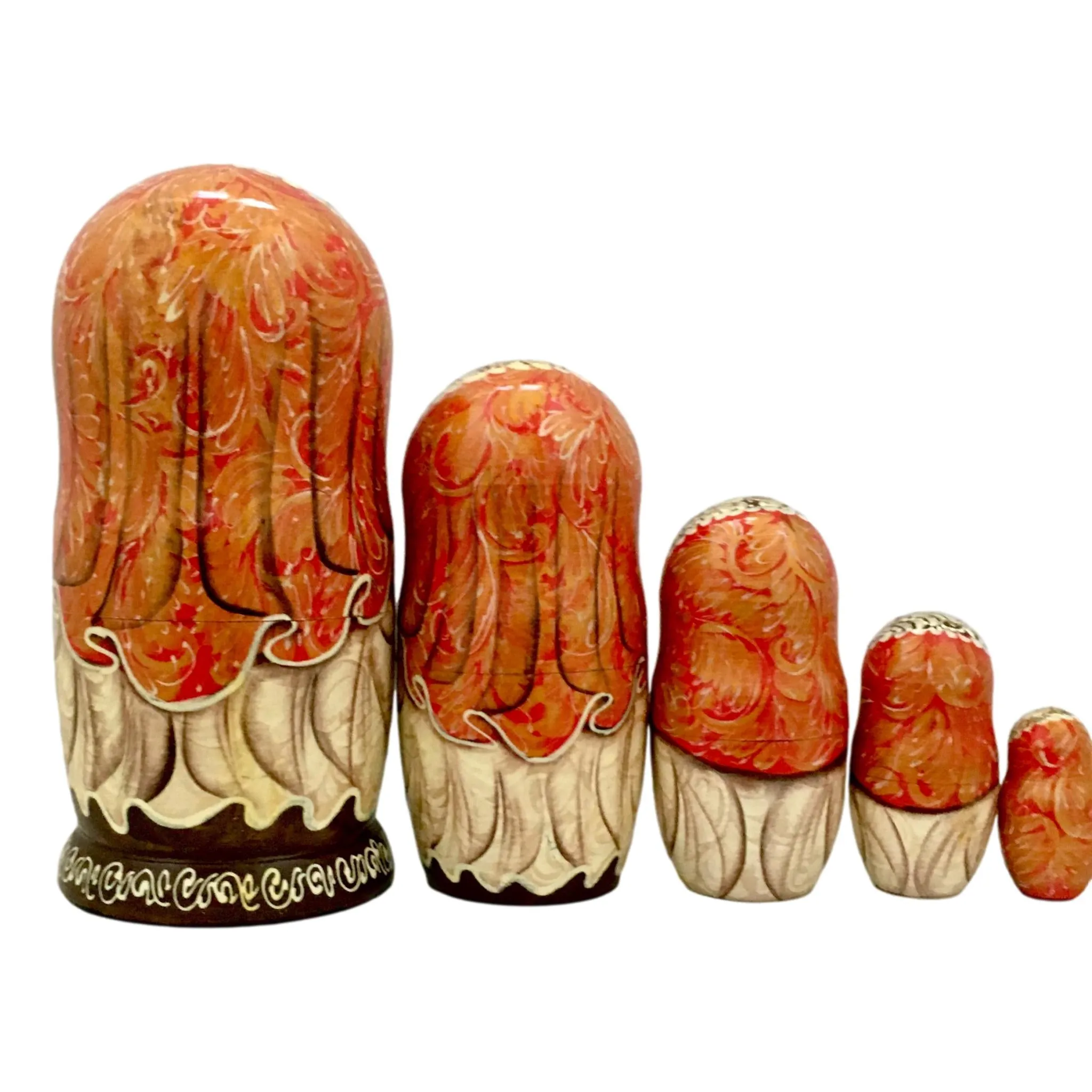 Christmas Russian Matryoshka Doll Winter Storyteller