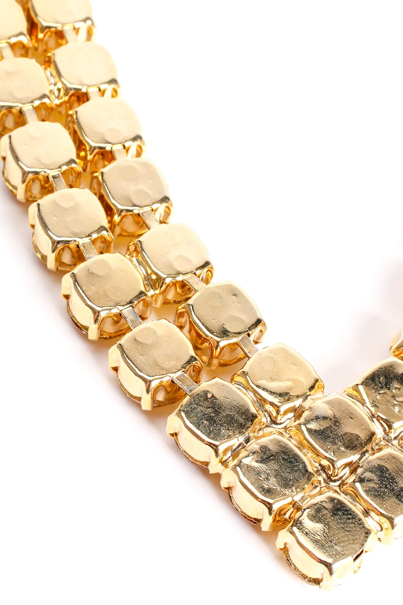 Chunky Canary Crystal Pointed Collar