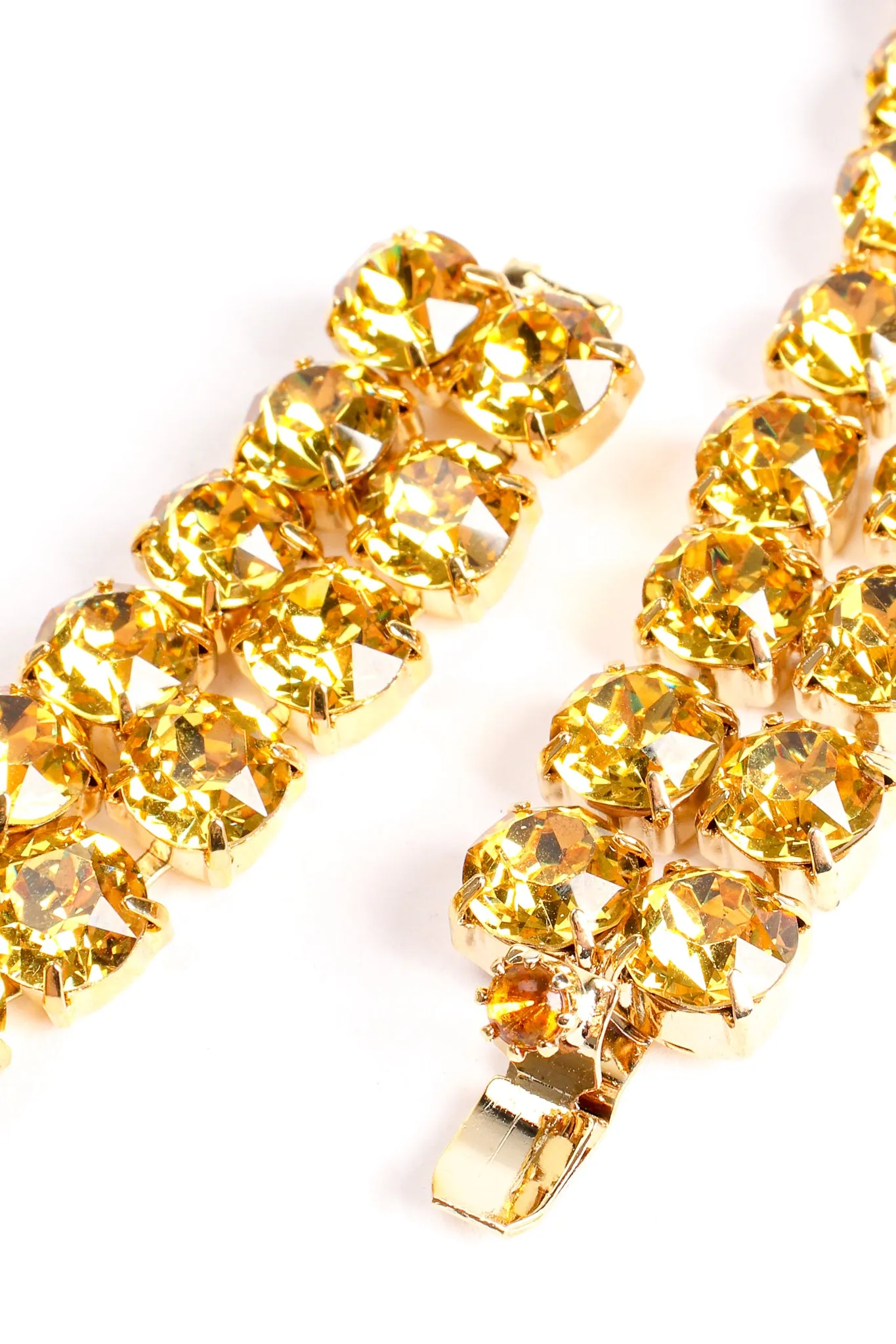 Chunky Canary Crystal Pointed Collar