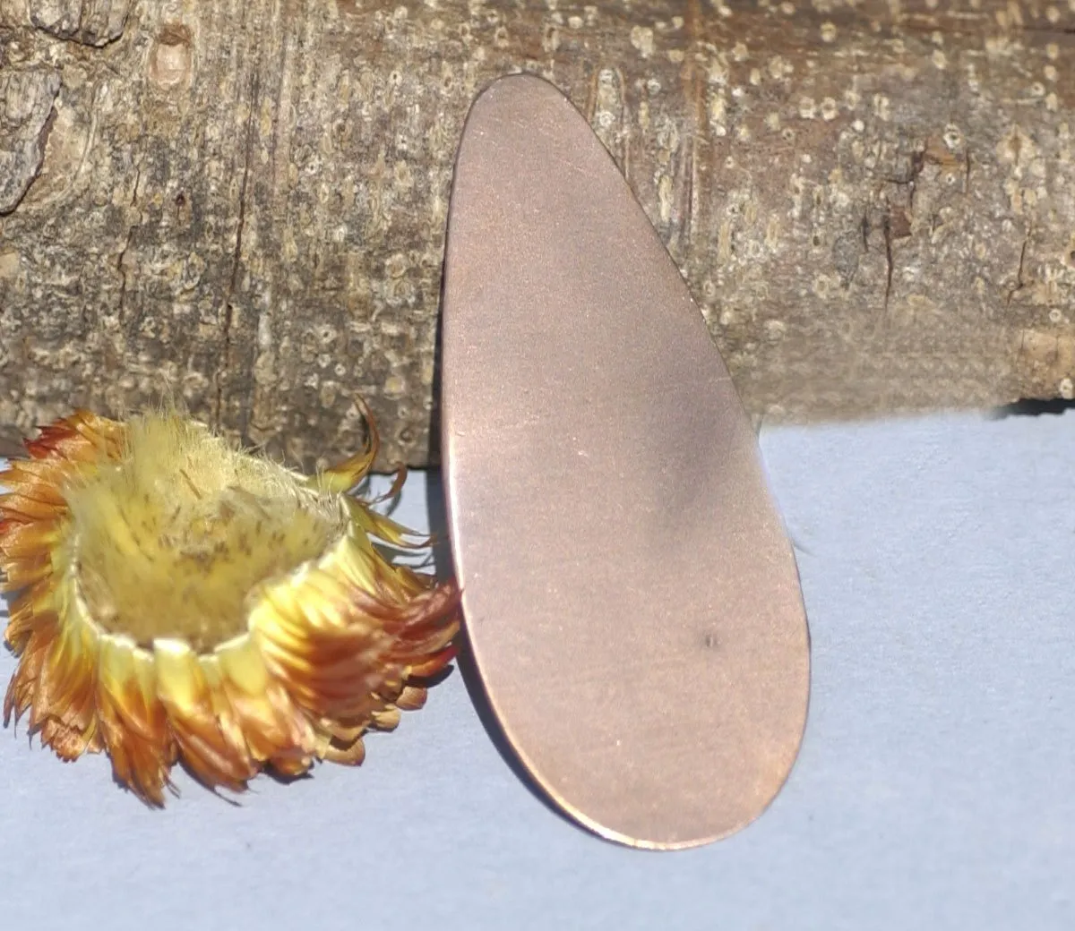 Copper Large Pointed Teardrop 62mm x 26mm 20g Blank for Enameling Stamping Texturing Soldering  Jewelry Making Blanks