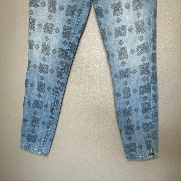 Current Elliott The Stiletto Vintage Paisley ankle skinny jeans women’s size 28