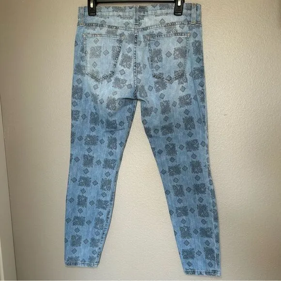Current Elliott The Stiletto Vintage Paisley ankle skinny jeans women’s size 28