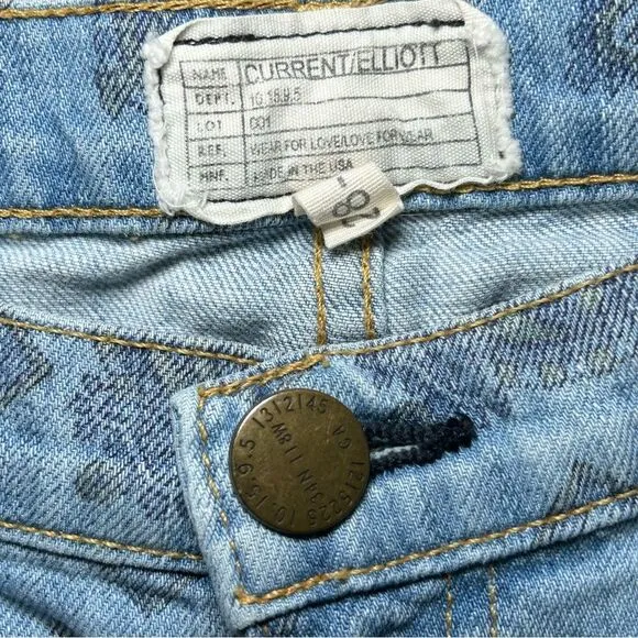Current Elliott The Stiletto Vintage Paisley ankle skinny jeans women’s size 28