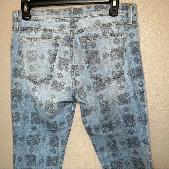 Current Elliott The Stiletto Vintage Paisley ankle skinny jeans women’s size 28