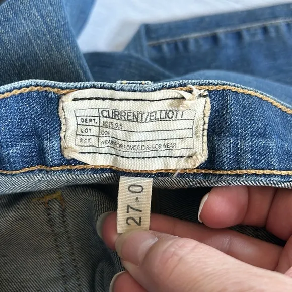 Current/Elliot‎ The High Waist Stiletto Skinny Jeans 70s Sz 27