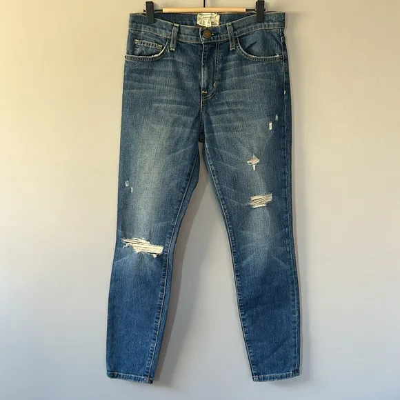Current/Elliot‎ The High Waist Stiletto Skinny Jeans 70s Sz 27