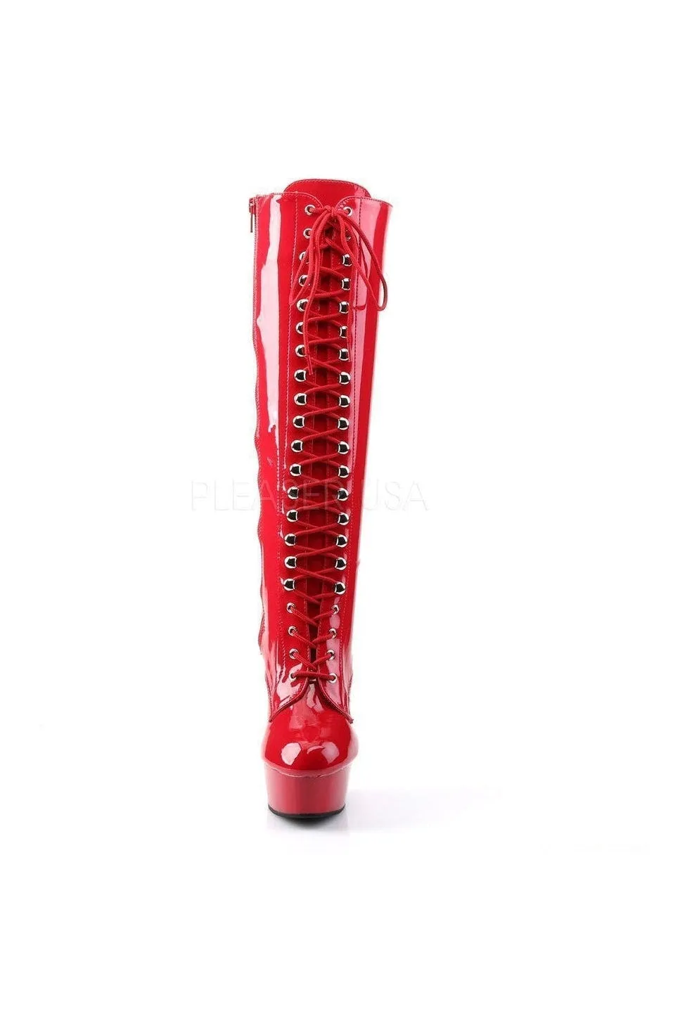 DELIGHT-2023 Platform Boot  | Red Patent