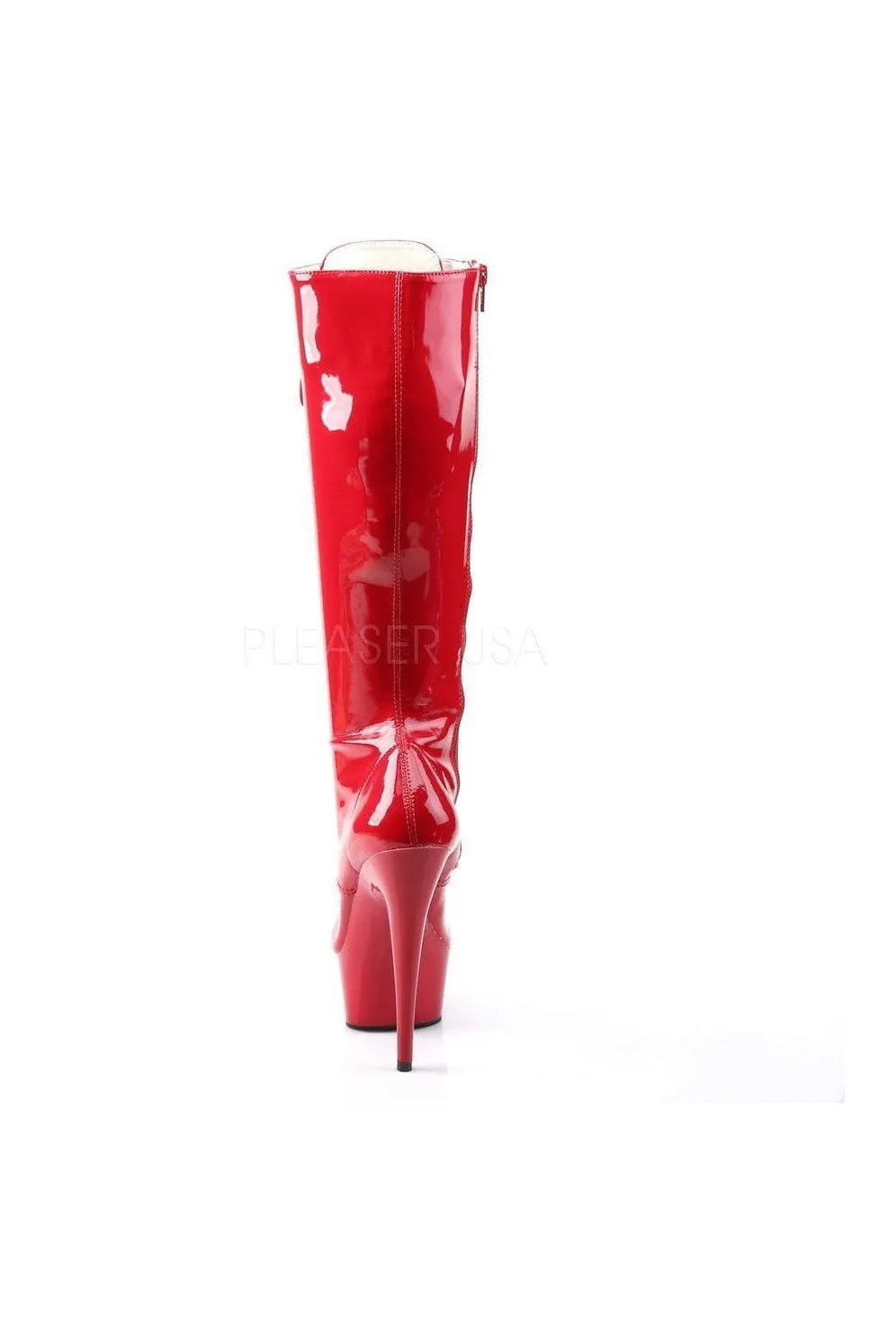 DELIGHT-2023 Platform Boot  | Red Patent