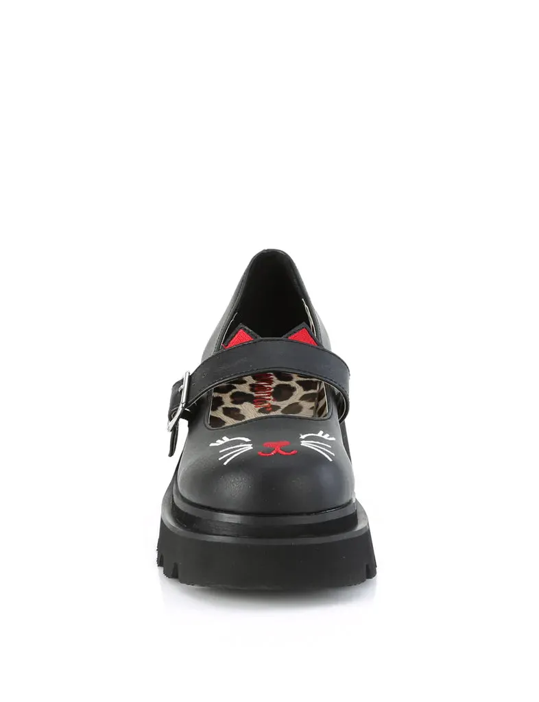DEMONIA RENEGADE-56 - BLACK VEGAN LEATHER ✰ PRE ORDER ✰