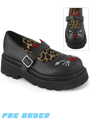DEMONIA RENEGADE-56 - BLACK VEGAN LEATHER ✰ PRE ORDER ✰