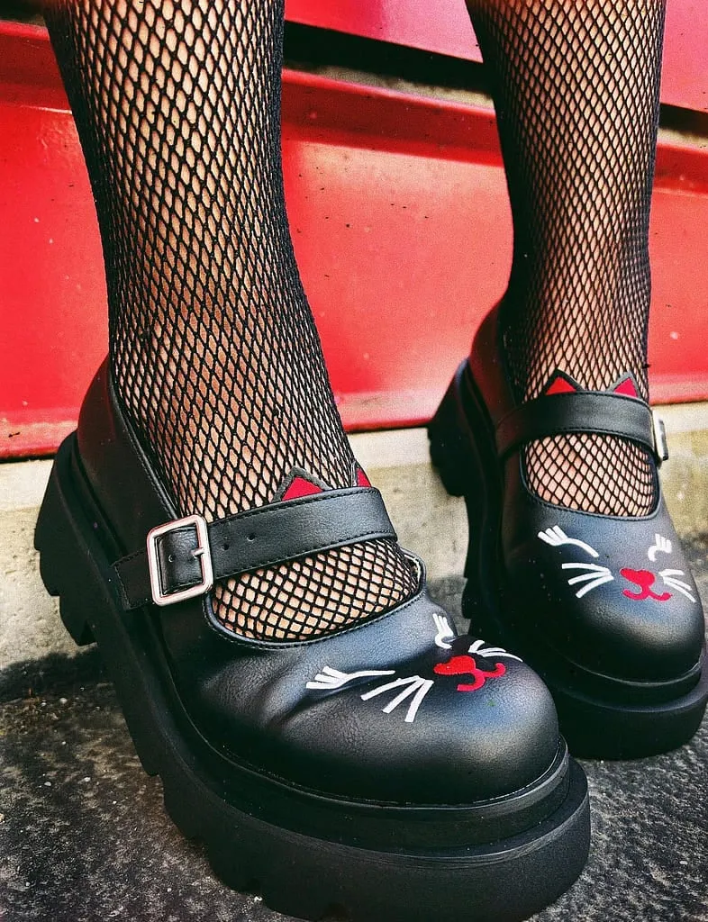 DEMONIA RENEGADE-56 - BLACK VEGAN LEATHER ✰ PRE ORDER ✰