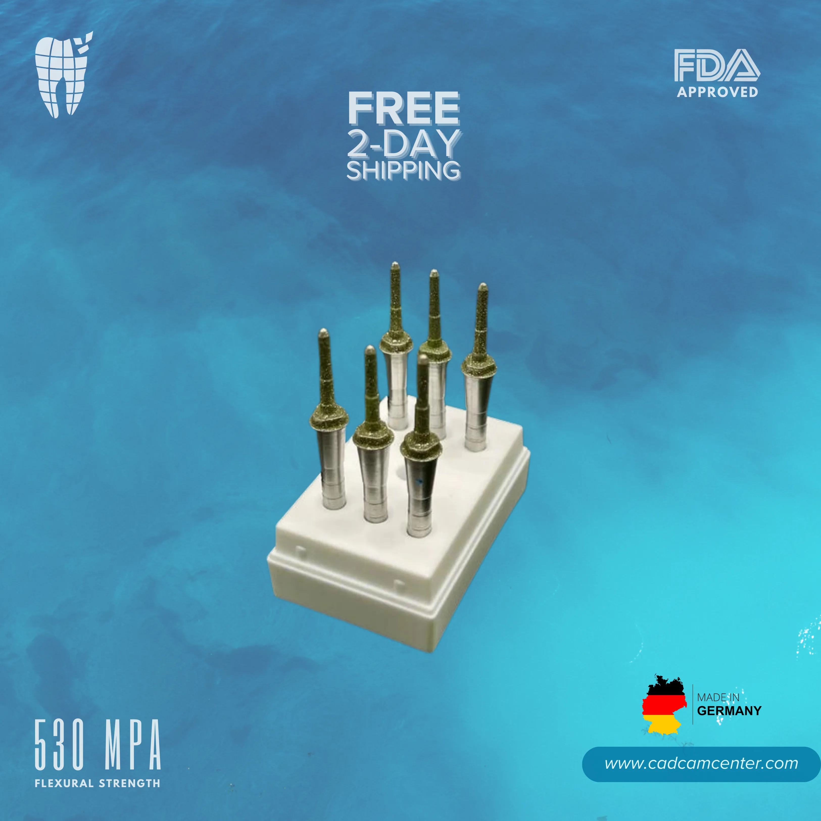Dentsply Sirona CEREC® MCXL Cylinder Pointed Bur #12S - $299.00