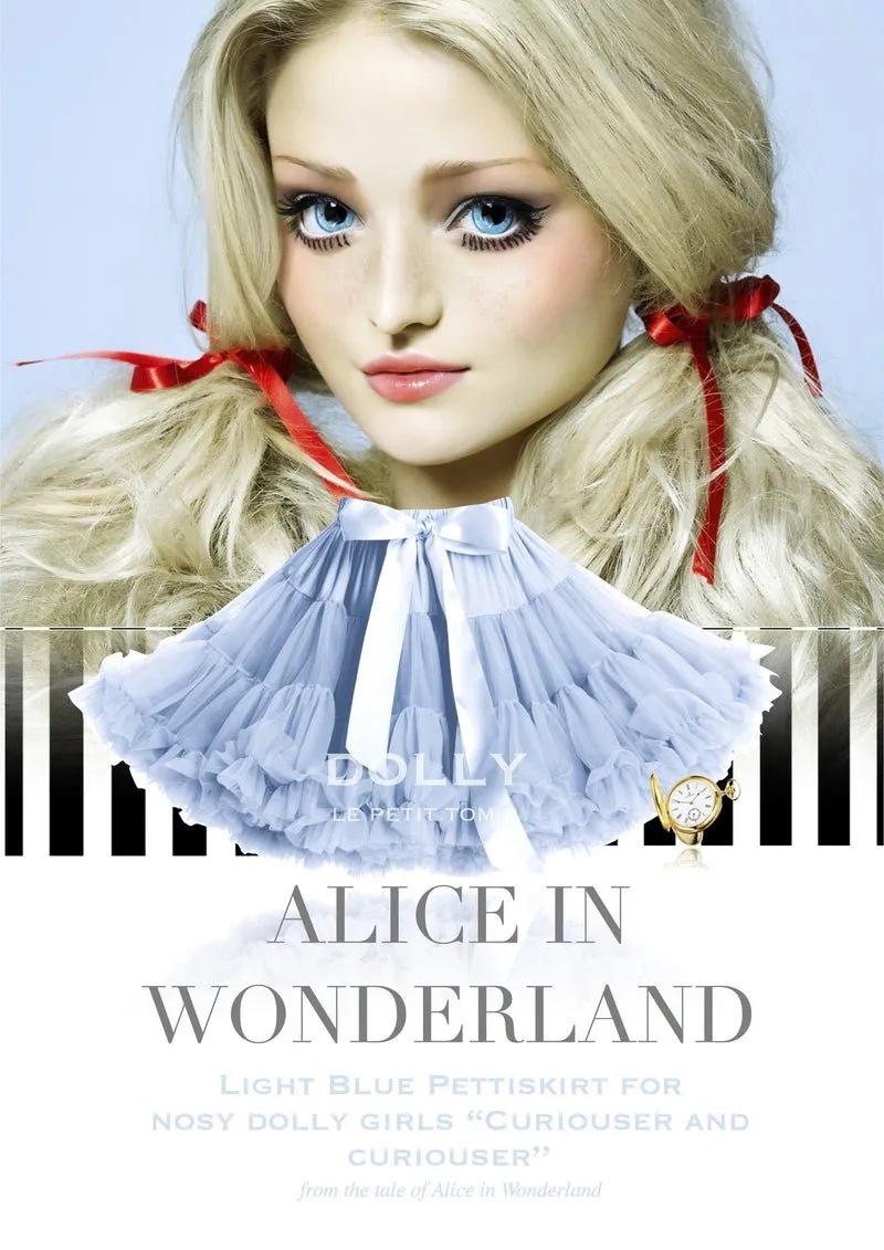 DOLLY Alice in Wonderland Pettiskirt Light Blue