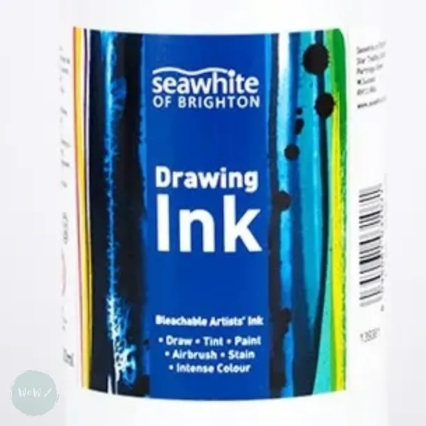 Drawing Ink -  Seawhite - ART INK - 500ml Bottle- Brillant Blue