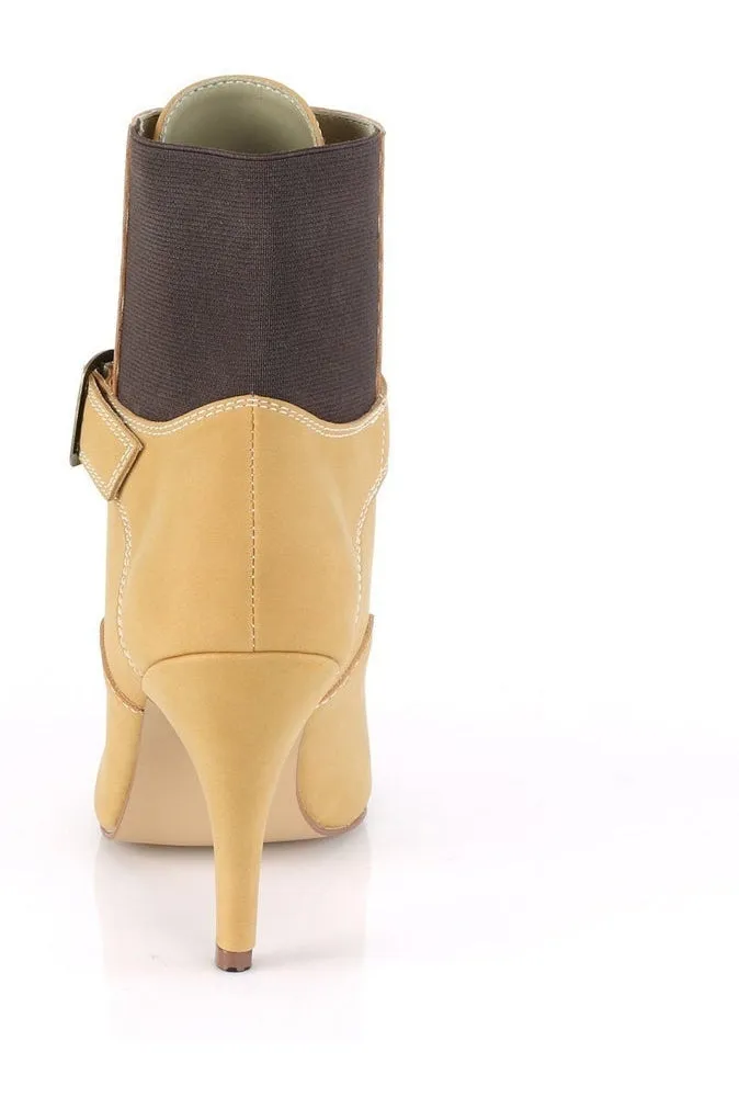 DREAM-1022 Ankle Boot | Black Faux Leather