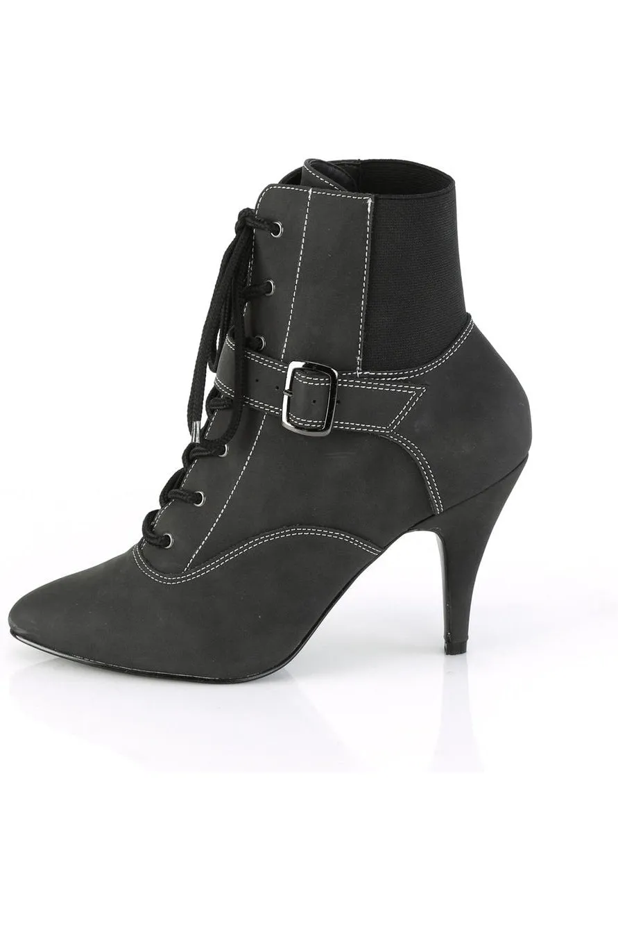 DREAM-1022 Ankle Boot | Black Faux Leather