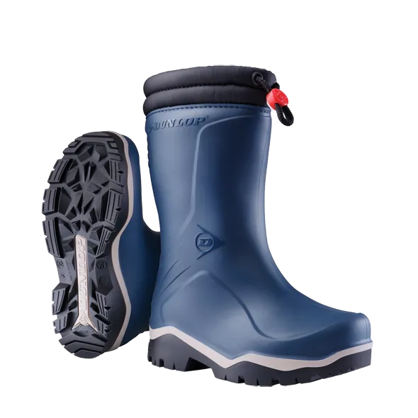 Dunlop Kids Blue/Black Blizzard Boots #K354061