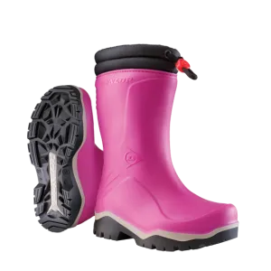 Dunlop Kids Pink/Black Blizzard Boots #K374061