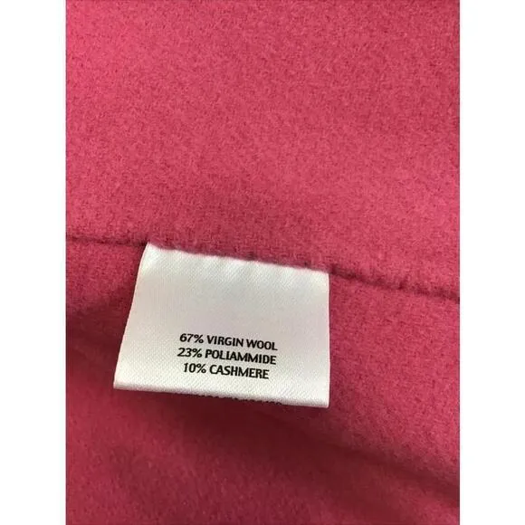 EILEEN FISHER PINK OPEN FRONT VIRGIN WOOL AND CASHMERE BLEND JACKET WOMEN’S XS